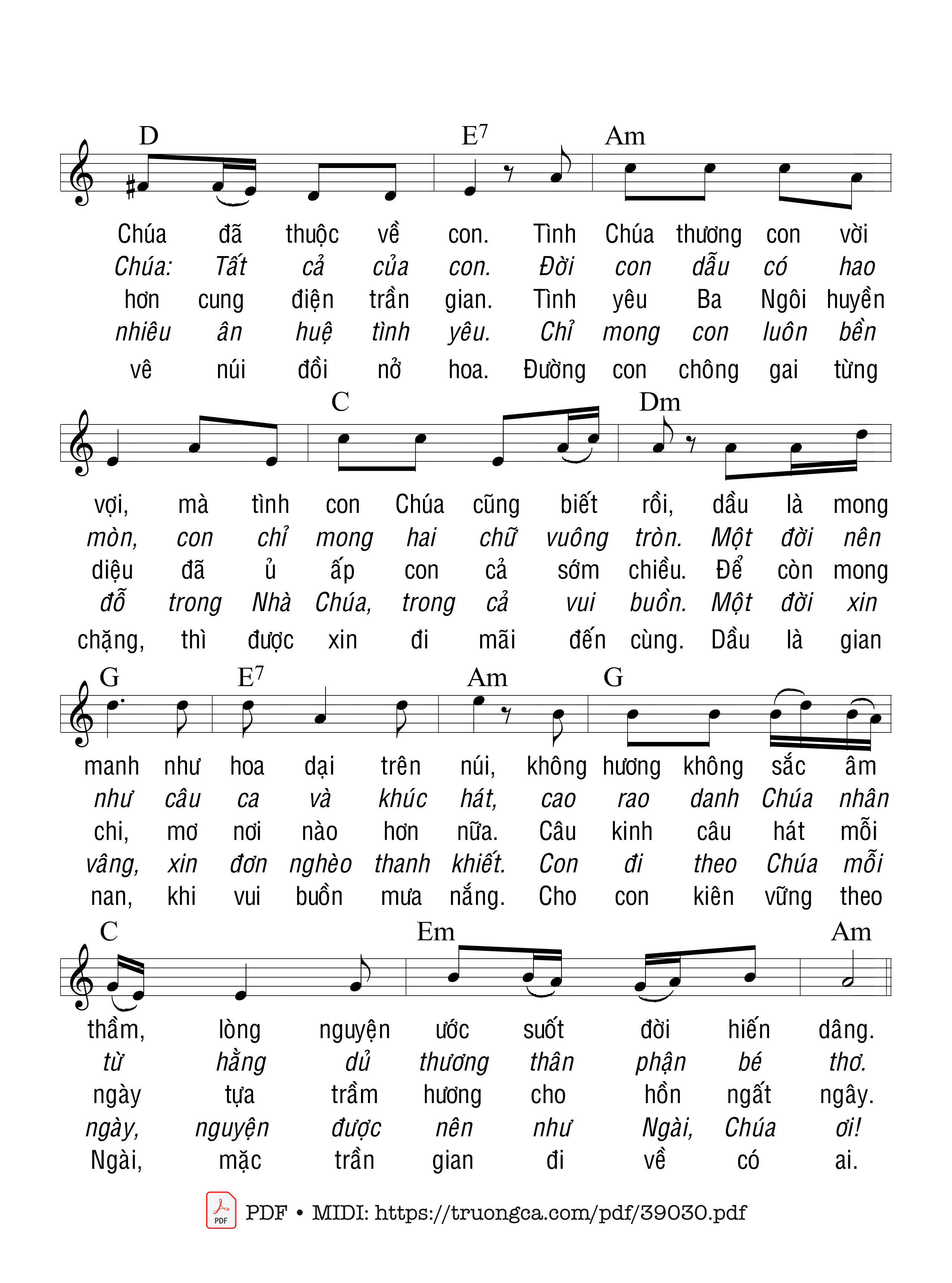 Page 3 of Sheet music PDF Có Một Điều - Ân Đức