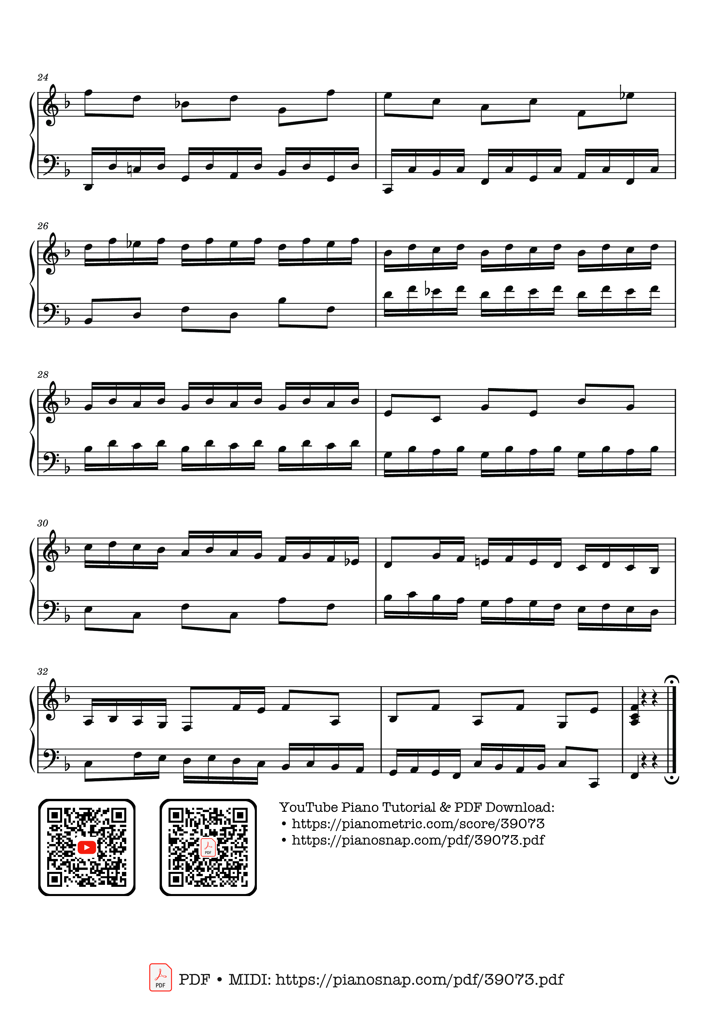 Page 3 of Sheet music PDF Invention 8 in F Major, BWV 779 - Johann Sebastian Bach