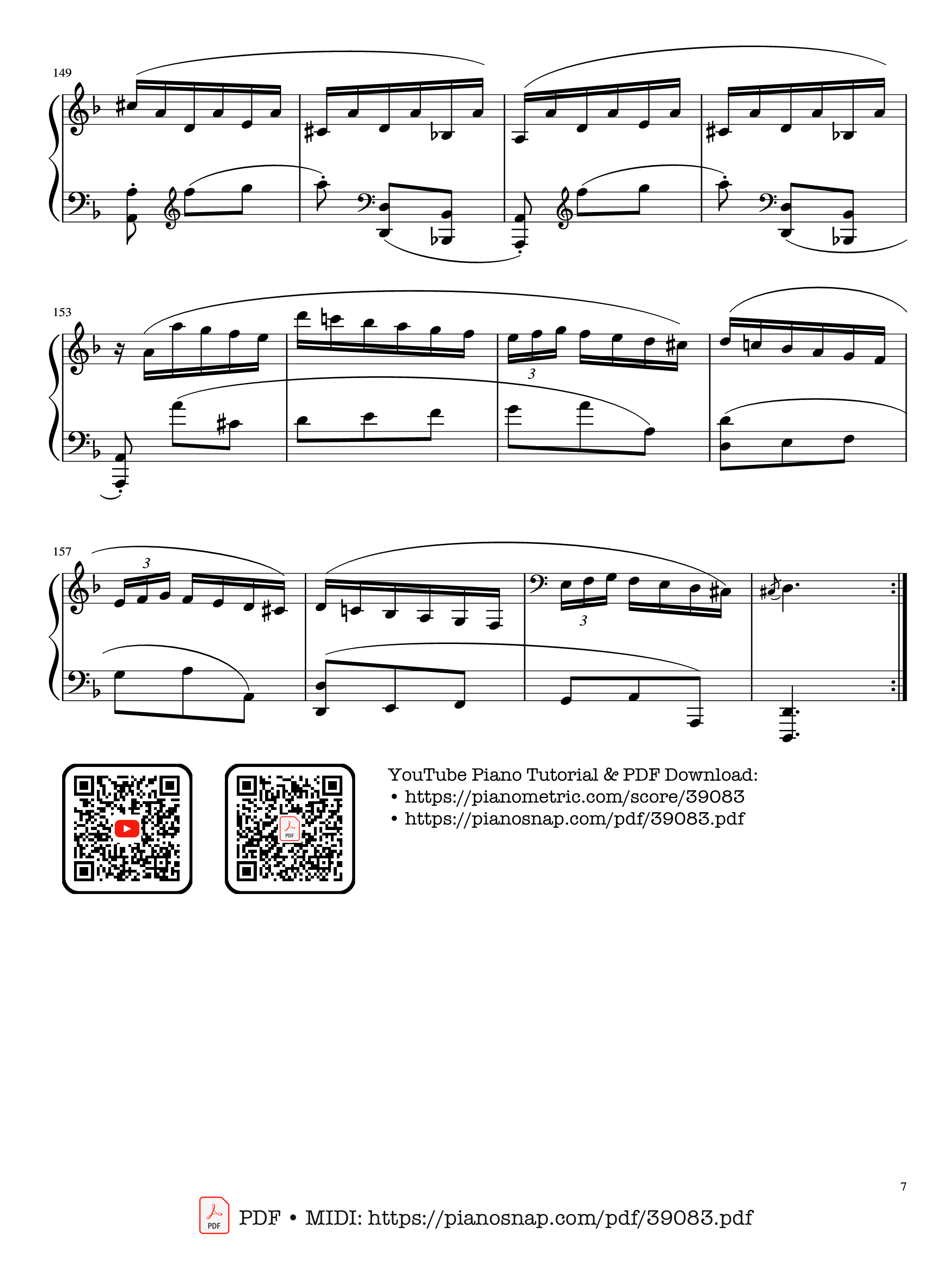 Page 7 of Sheet music PDF Piano Sonata in D minor, K.141, Domenico Scarlatti - Domenico Scarlatti