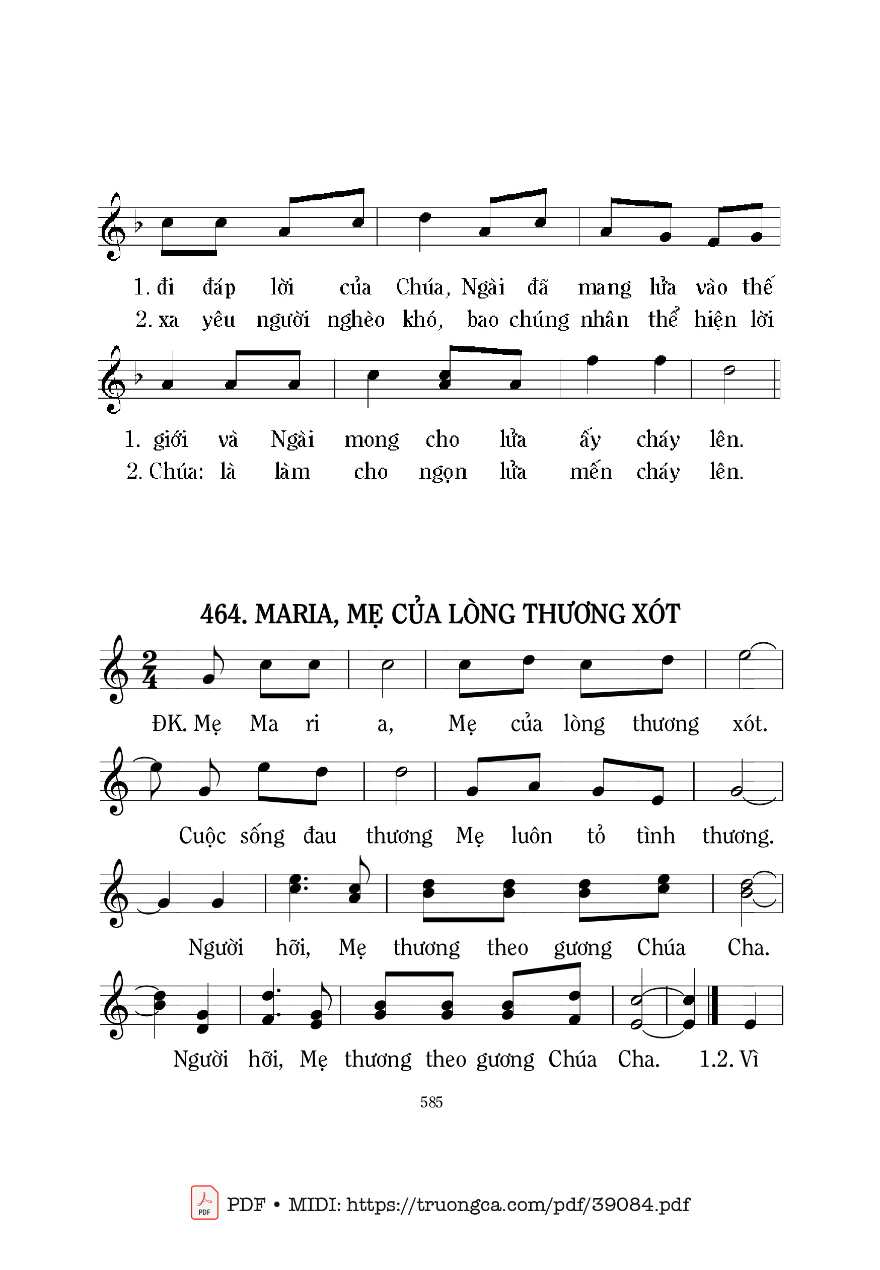 Page 2 of Sheet music PDF Tình Yêu Chúa Kitô Thúc Bách Tôi - Mi Trầm