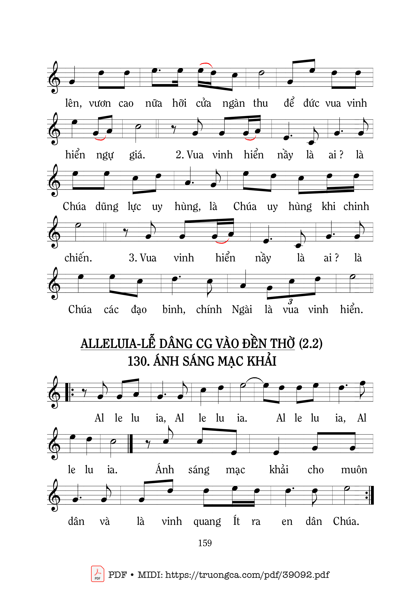 Page 2 of Sheet music PDF Thánh Vịnh 116, Hãy Đi Rao Giảng - Mi Trầm