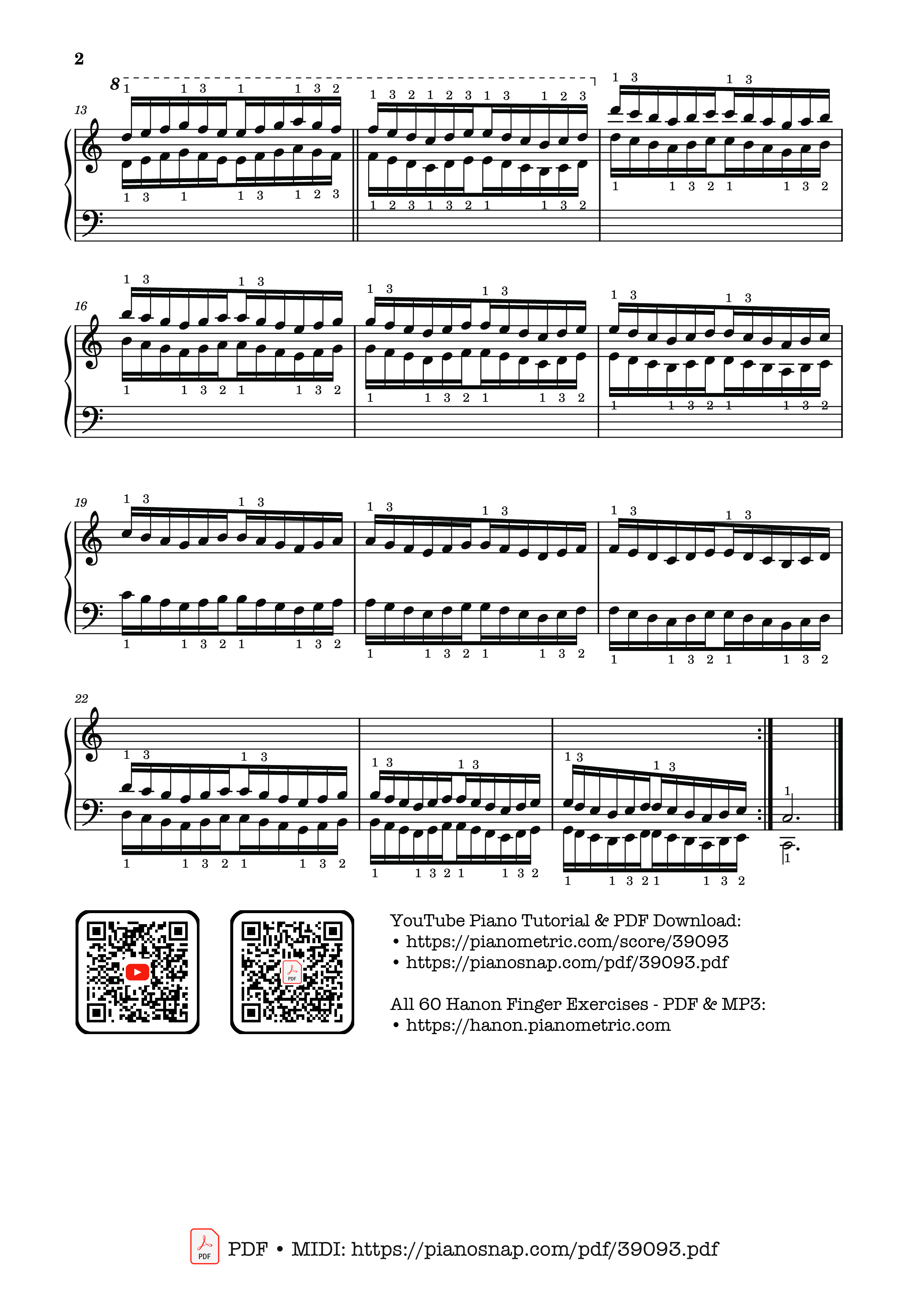 Page 2 of Sheet music PDF Piano Hanon - The Virtuoso Pianist No. 33 - Charles-Louis Hanon