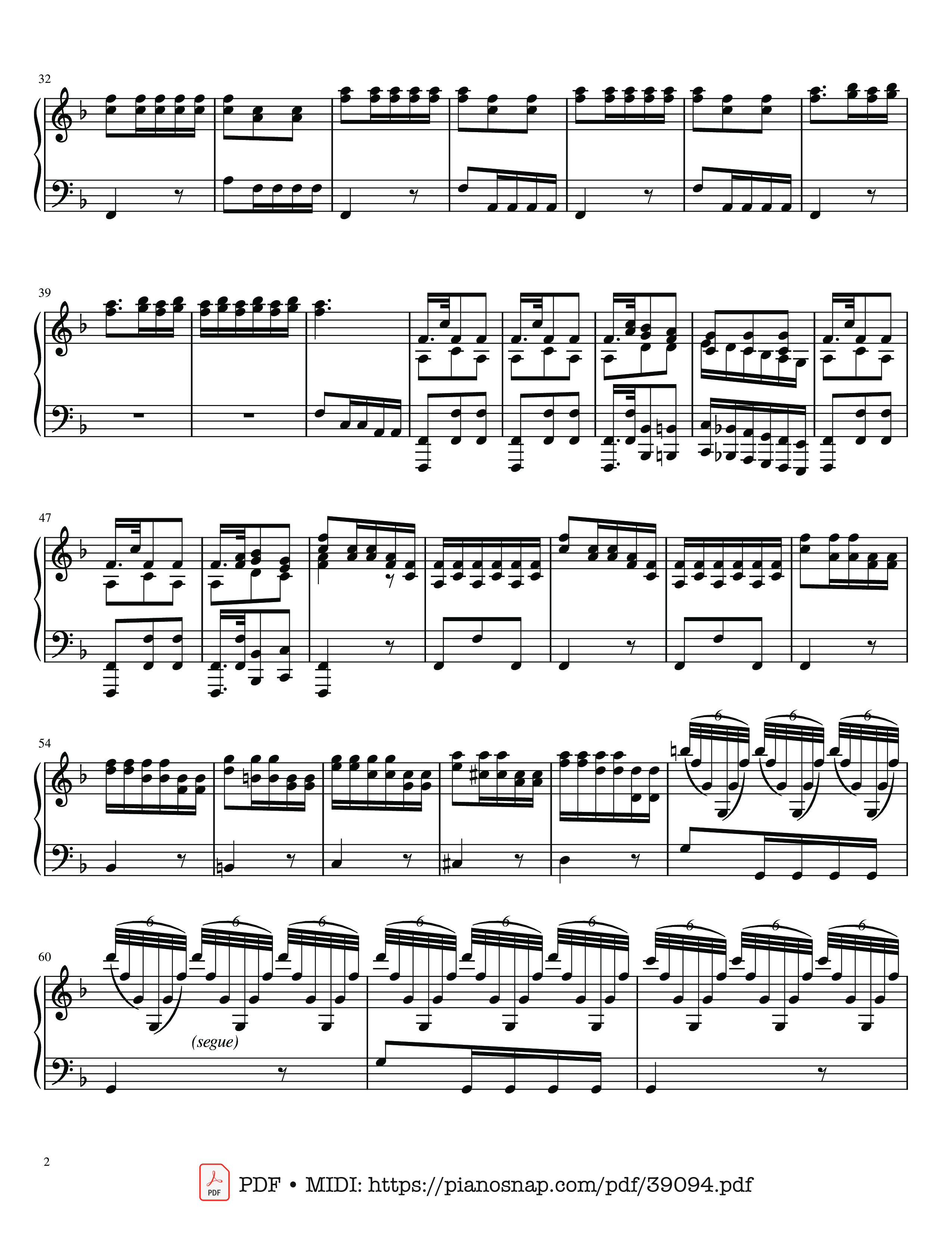 Page 2 of Sheet music PDF The Four Seasons - L