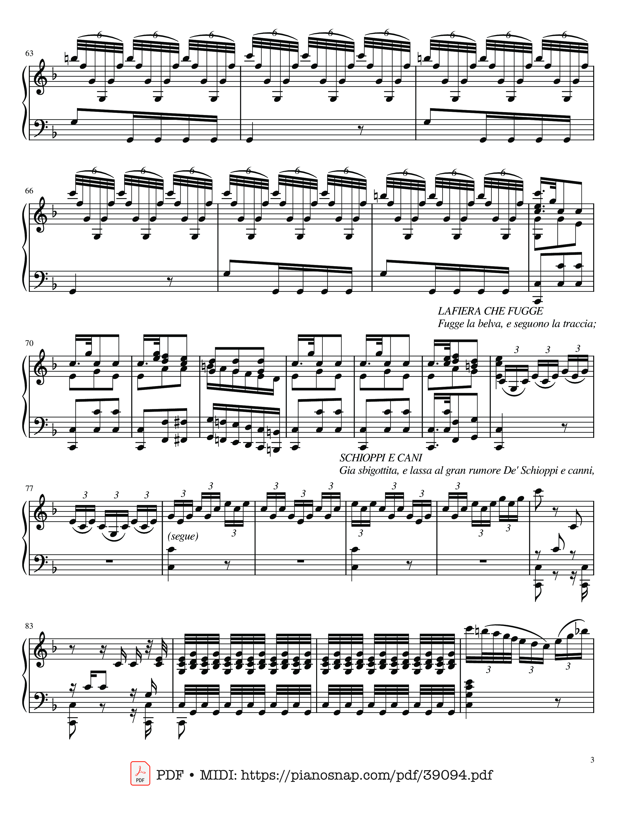 Page 3 of Sheet music PDF The Four Seasons - L