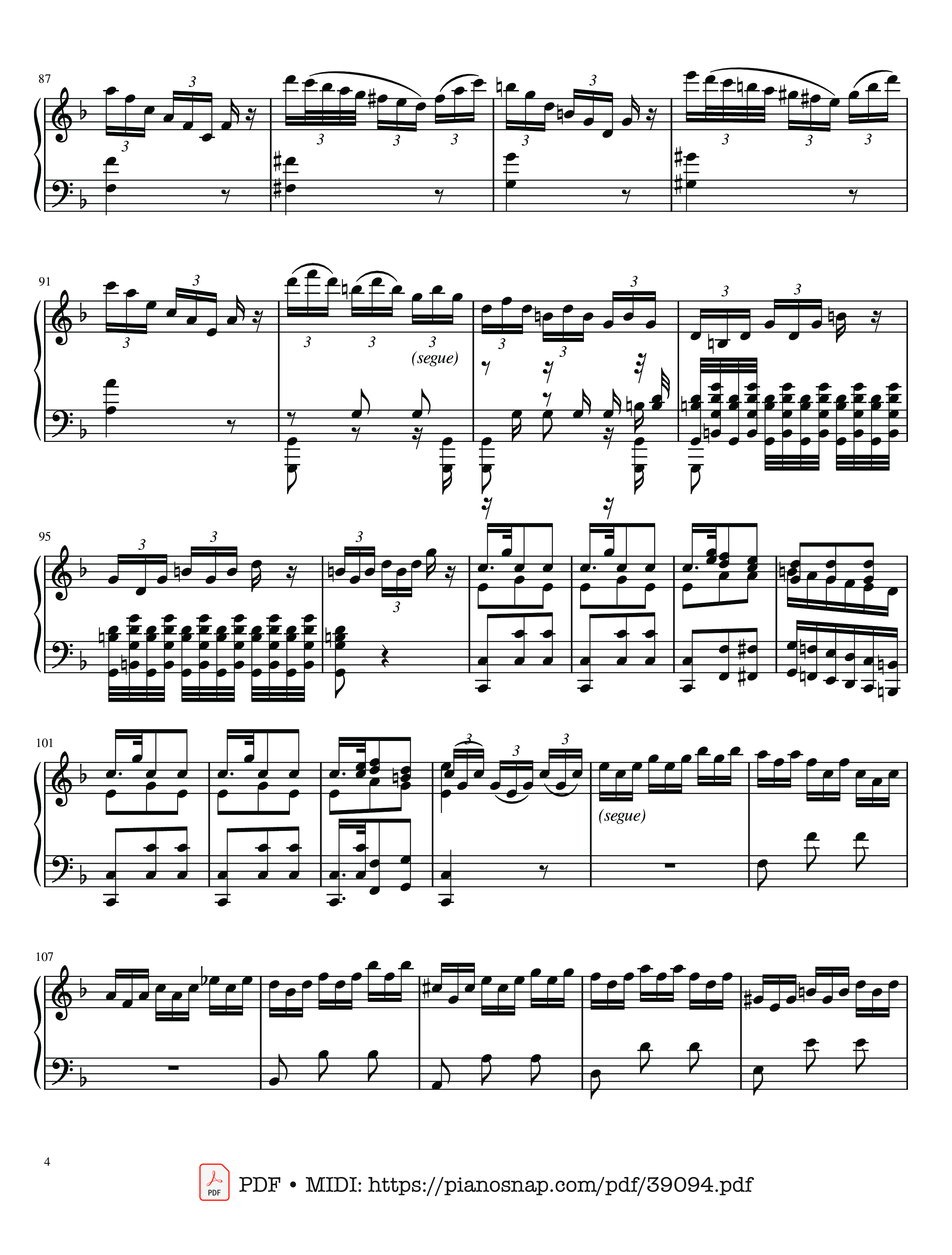 Page 4 of Sheet music PDF The Four Seasons - L