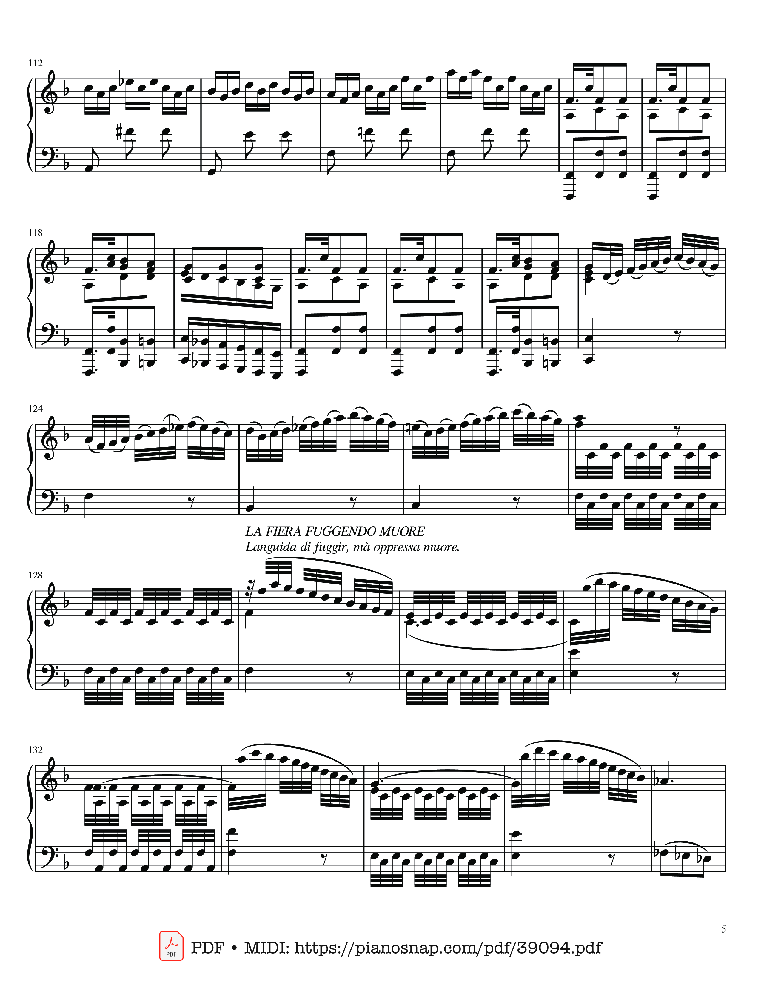 Page 5 of Sheet music PDF The Four Seasons - L