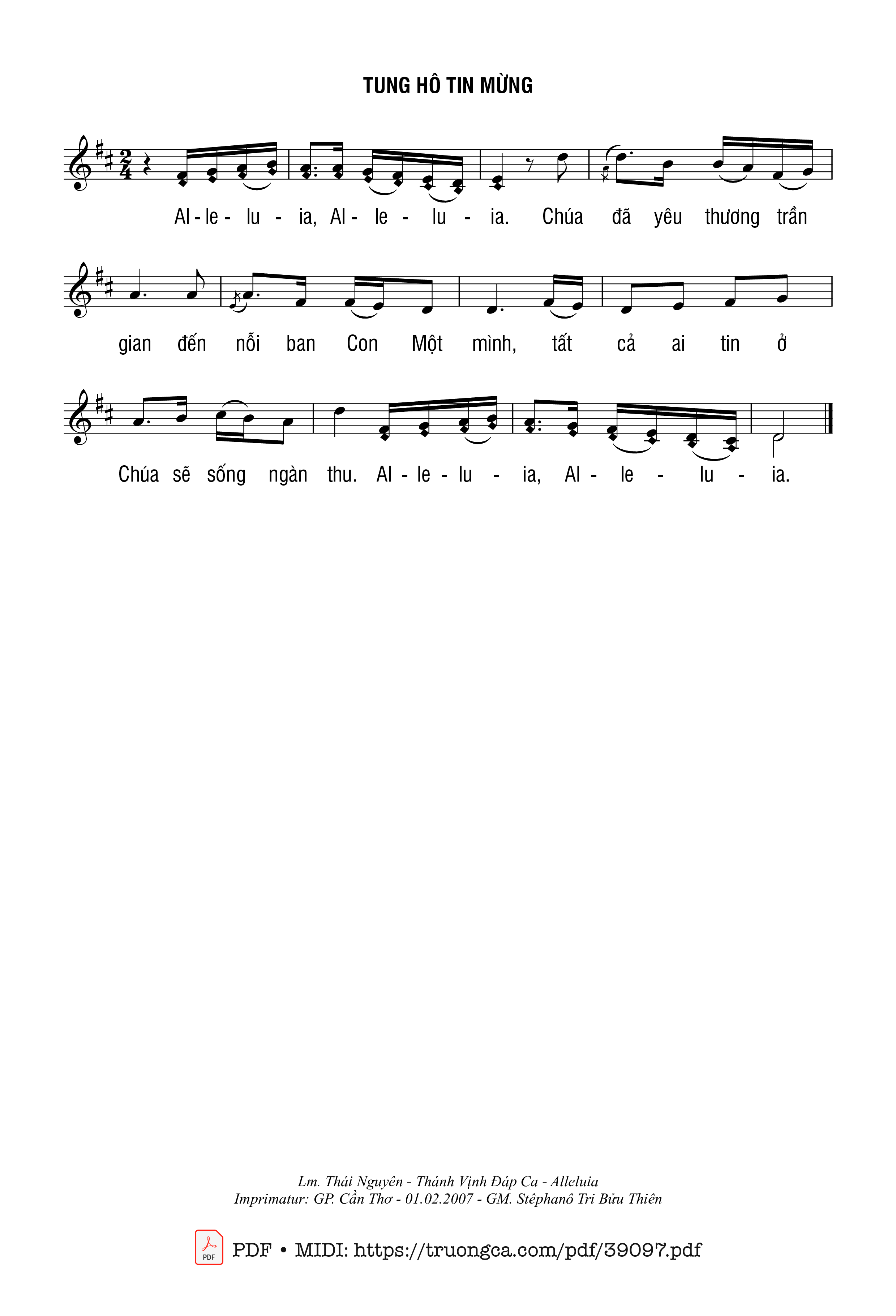 Page 2 of Sheet music PDF Thánh Vịnh 22, Lễ Cầu Hồn - Thái Nguyên