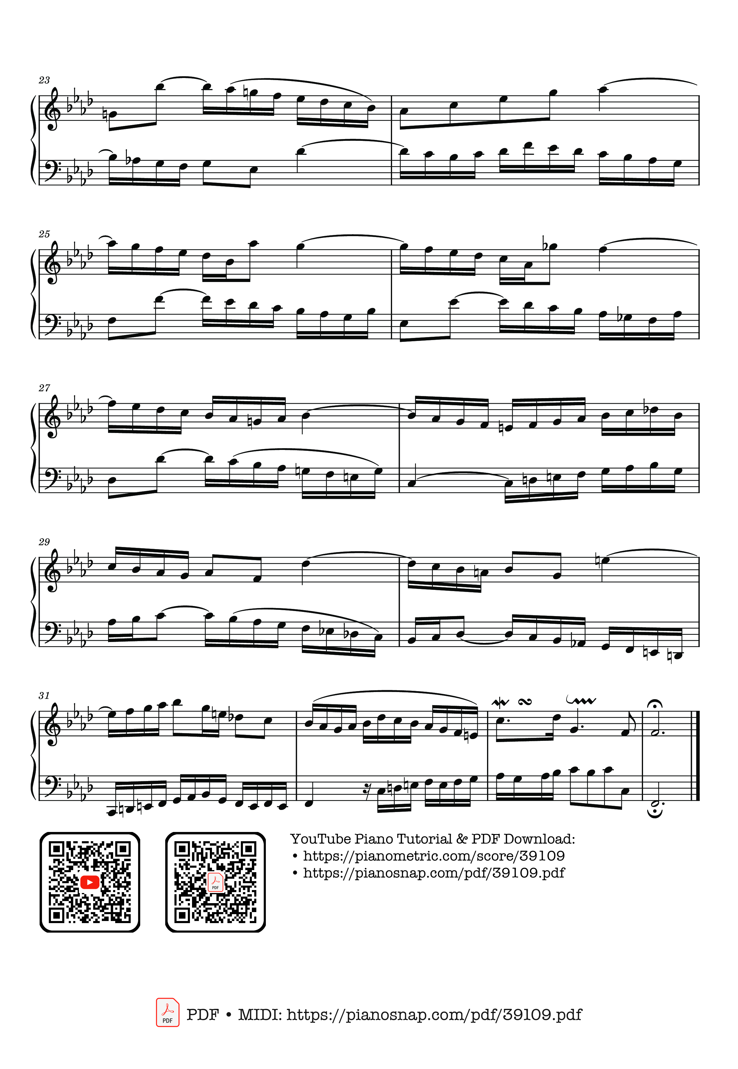 Page 3 of Sheet music PDF Invention 9 in F Minor, BWV 780 - Johann Sebastian Bach