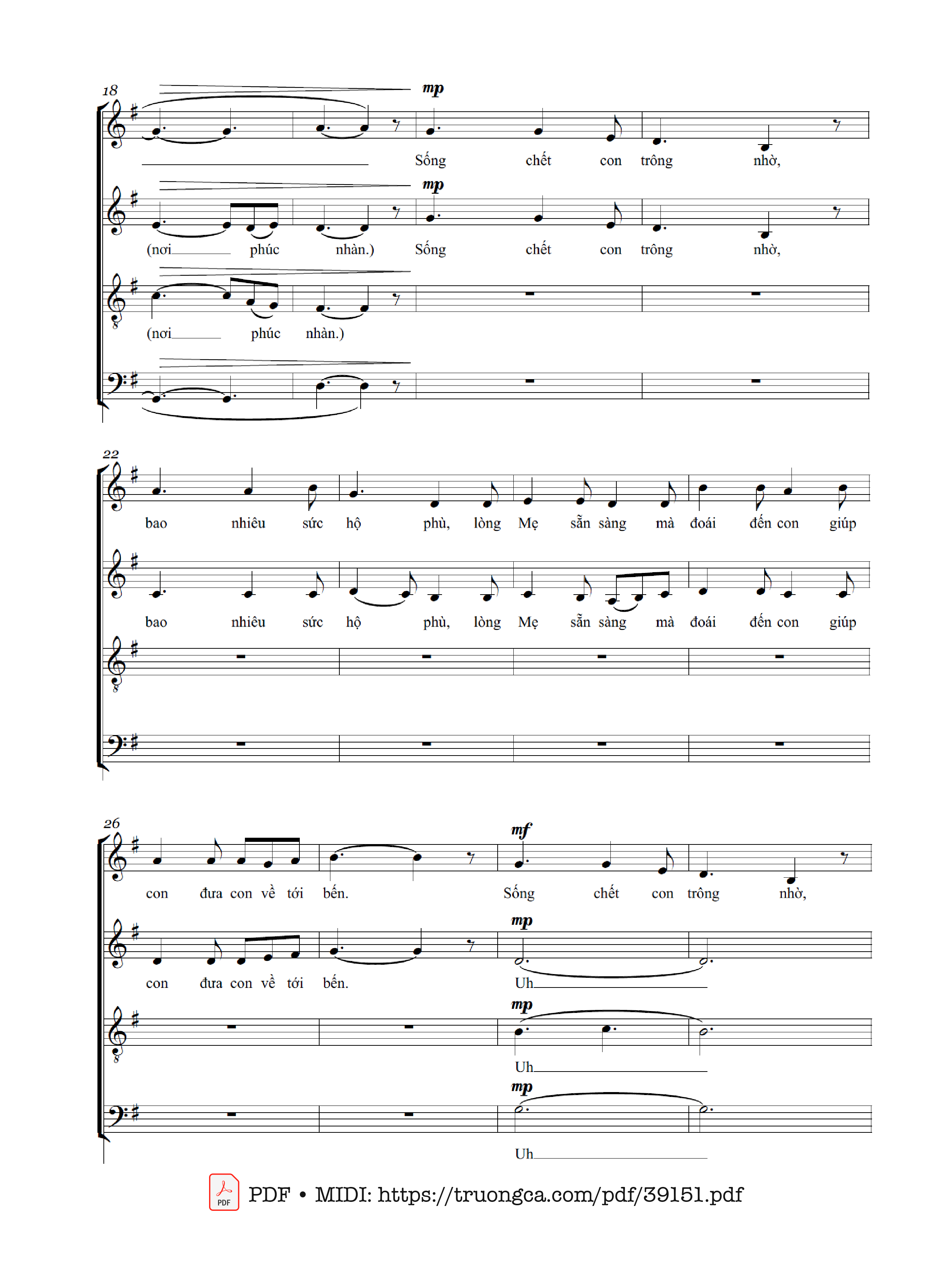 Page 2 of Sheet music PDF Sao biển - 4 bè (STAB) - Tâm Bảo