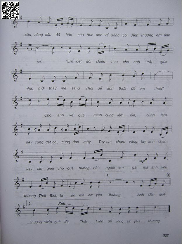 Page 2 of Sheet music PDF Nắng ấm quê hương - Vĩnh An