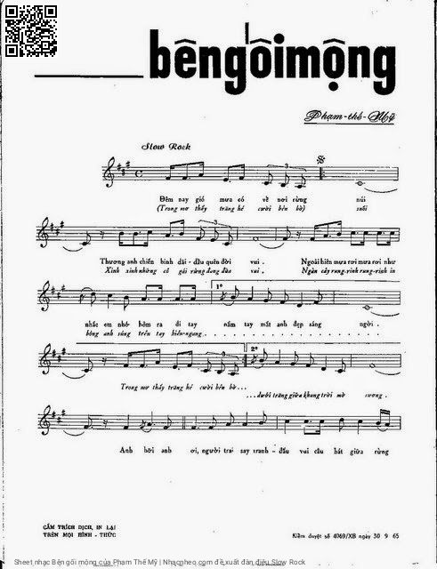 Page 2 of Sheet music PDF Bên gối mộng - Phạm Thế Mỹ