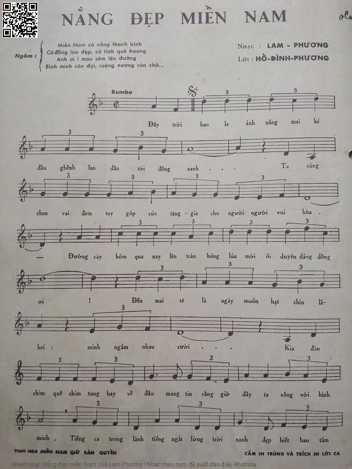 Page 5 of Sheet music PDF Nắng đẹp miền Nam - Lam Phương