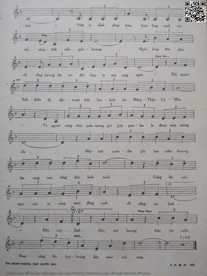 Page 6 of Sheet music PDF Nắng đẹp miền Nam - Lam Phương