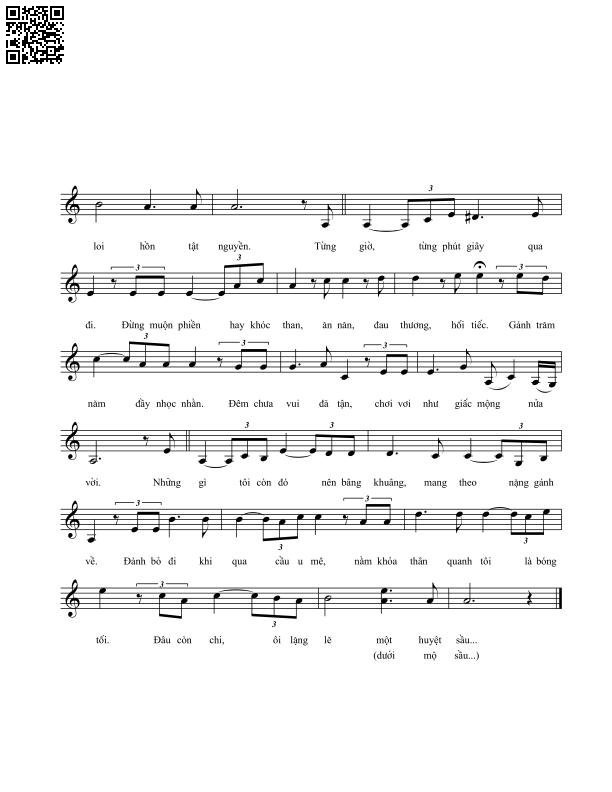 Page 2 of Sheet music PDF Nặng gánh về - Vĩnh Điện