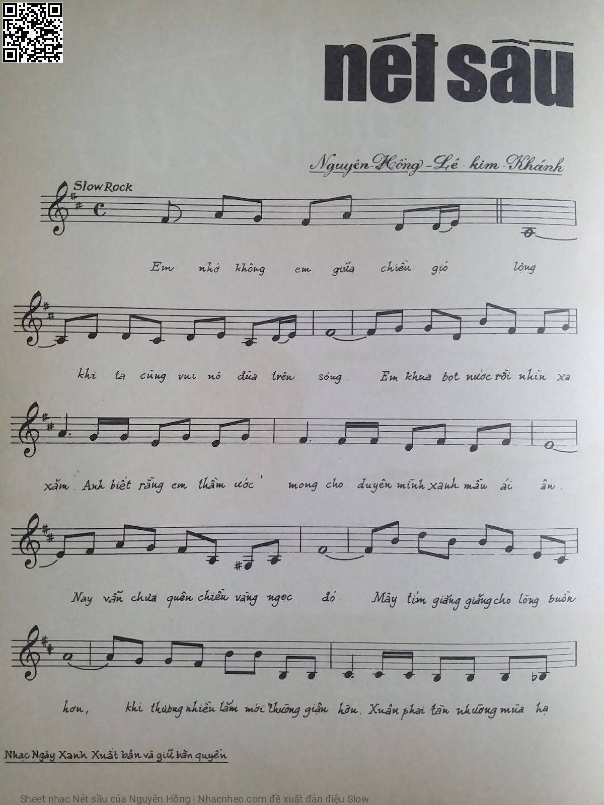 Page 2 of Sheet music PDF Nét sầu - Nguyên Hồng
