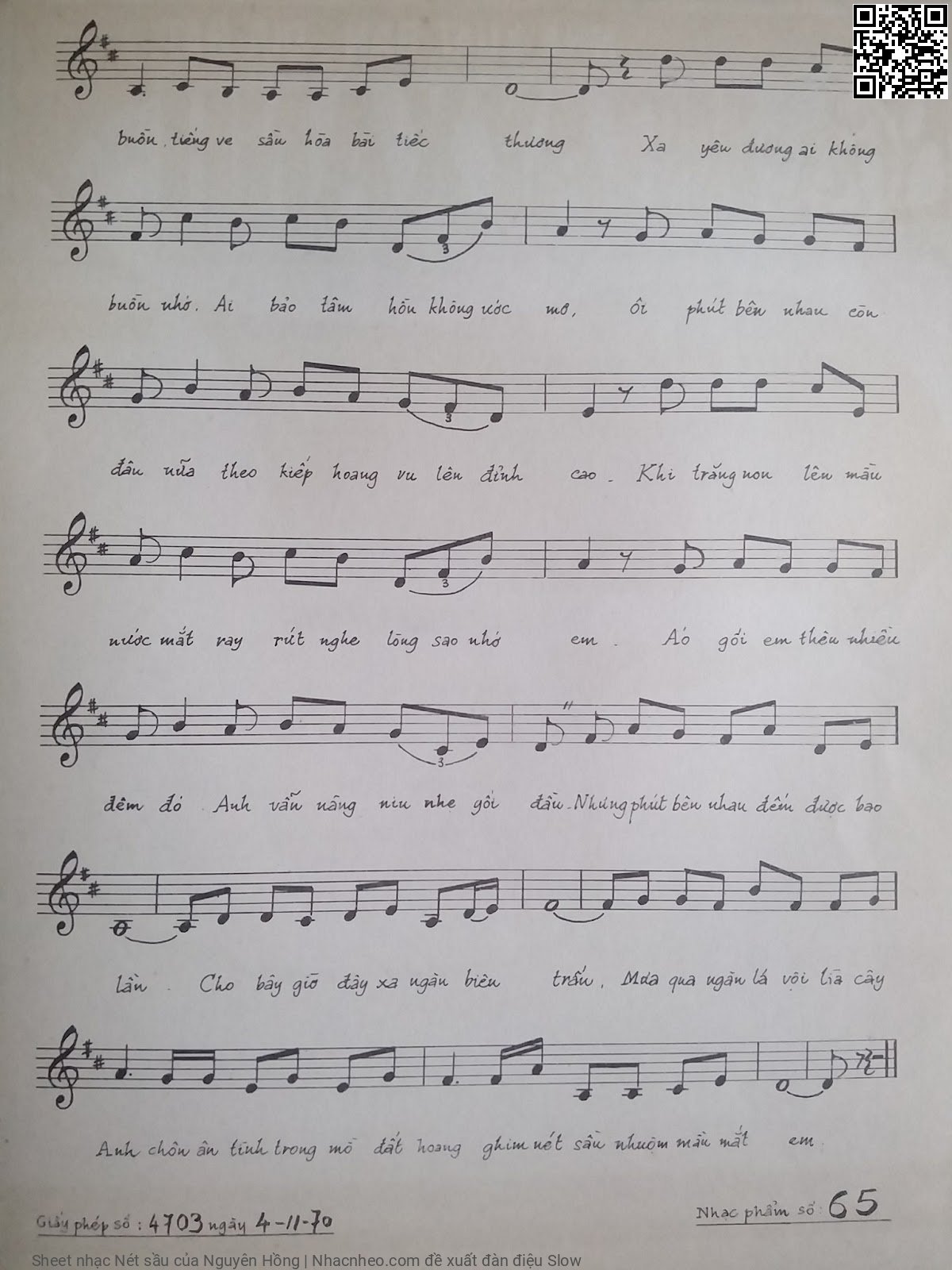 Page 3 of Sheet music PDF Nét sầu - Nguyên Hồng