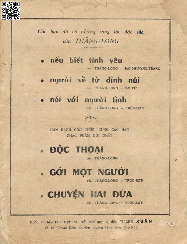 Page 4 of Sheet music PDF Nếu biết tình yêu - Thăng Long