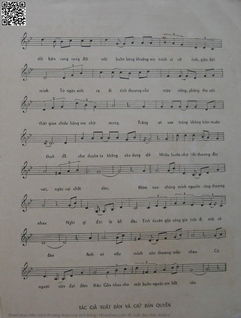 Page 3 of Sheet music PDF Nếu mình thương nhau - Anh Bằng