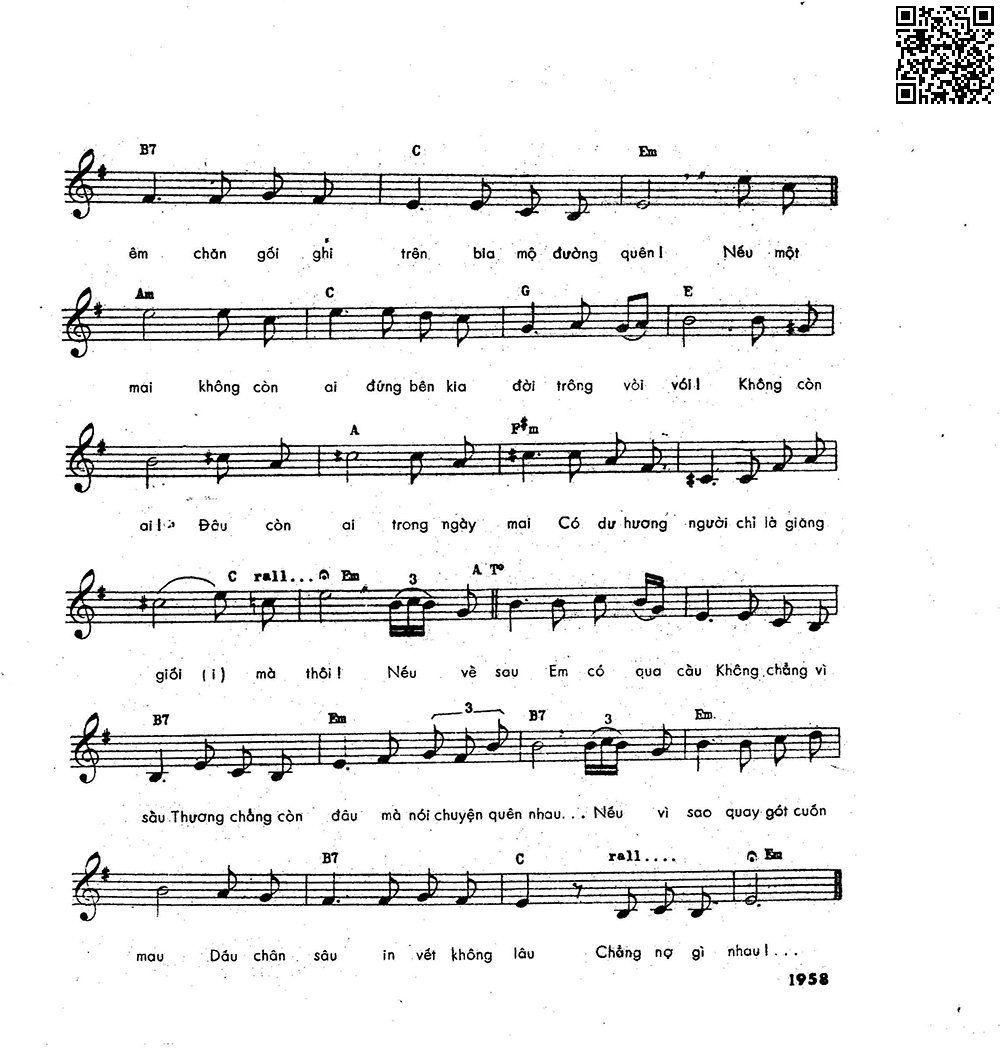 Page 6 of Sheet music PDF Nếu một mai em sẽ qua đời - Phạm Duy
