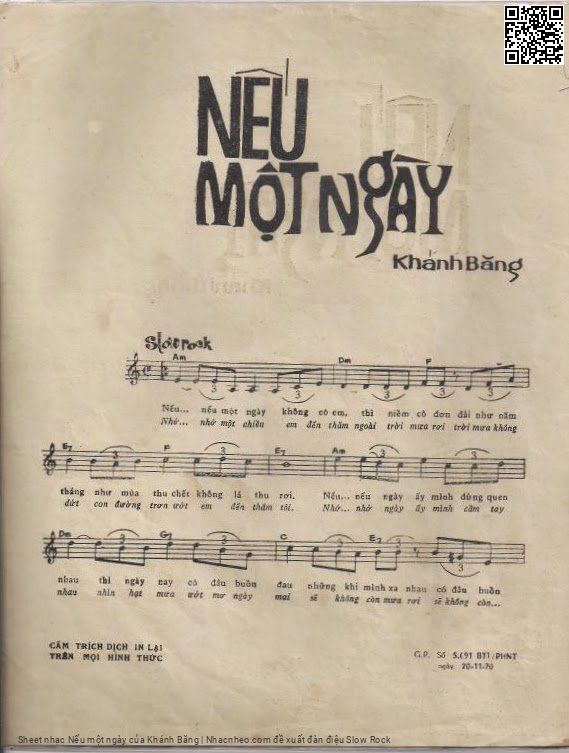 Page 2 of Sheet music PDF Nếu một ngày - Khánh Băng