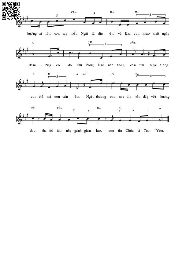 Page 2 of Sheet music PDF Ngài có đó - Lm. Ân Đức