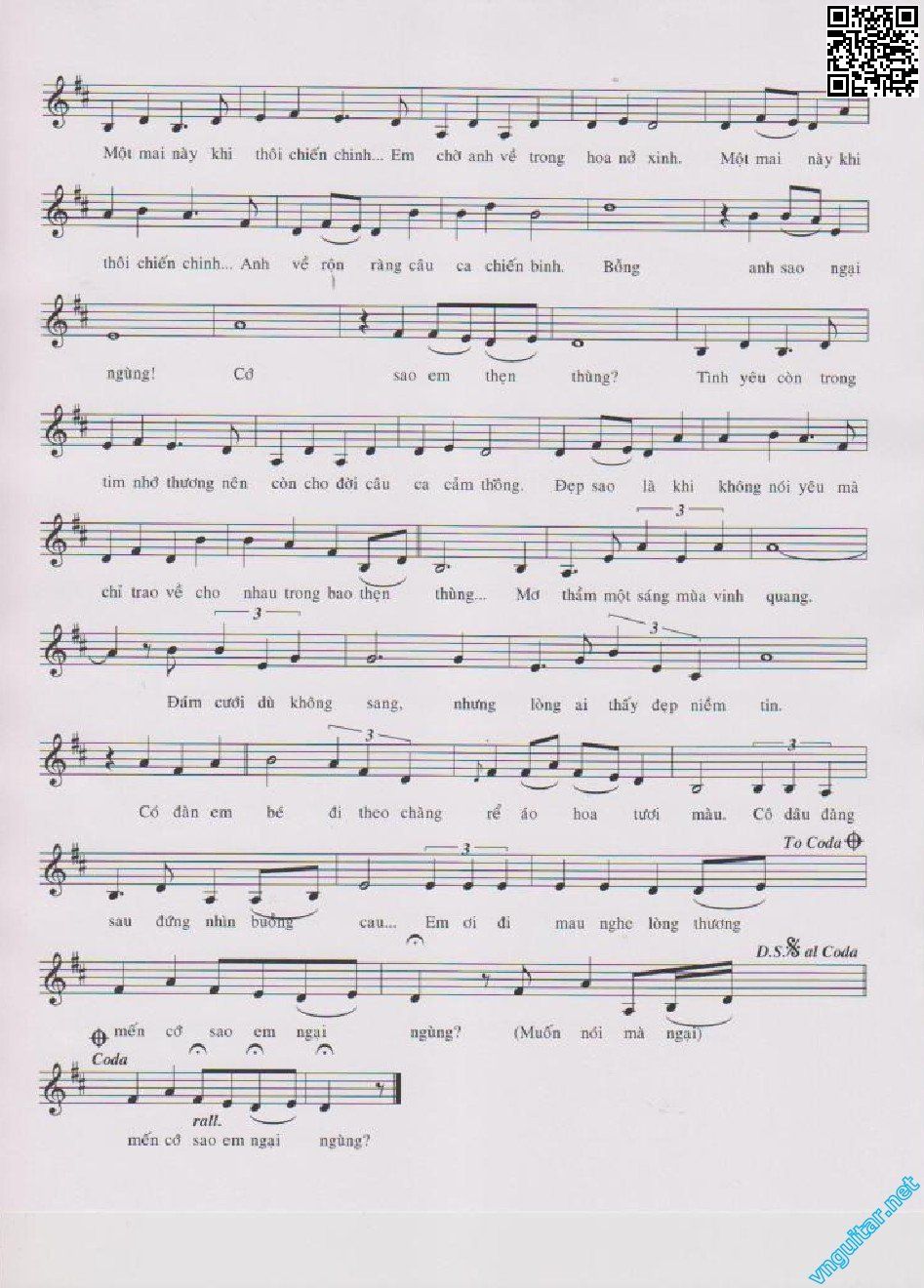 Page 5 of Sheet music PDF Ngại ngùng - Trần Thiện Thanh
