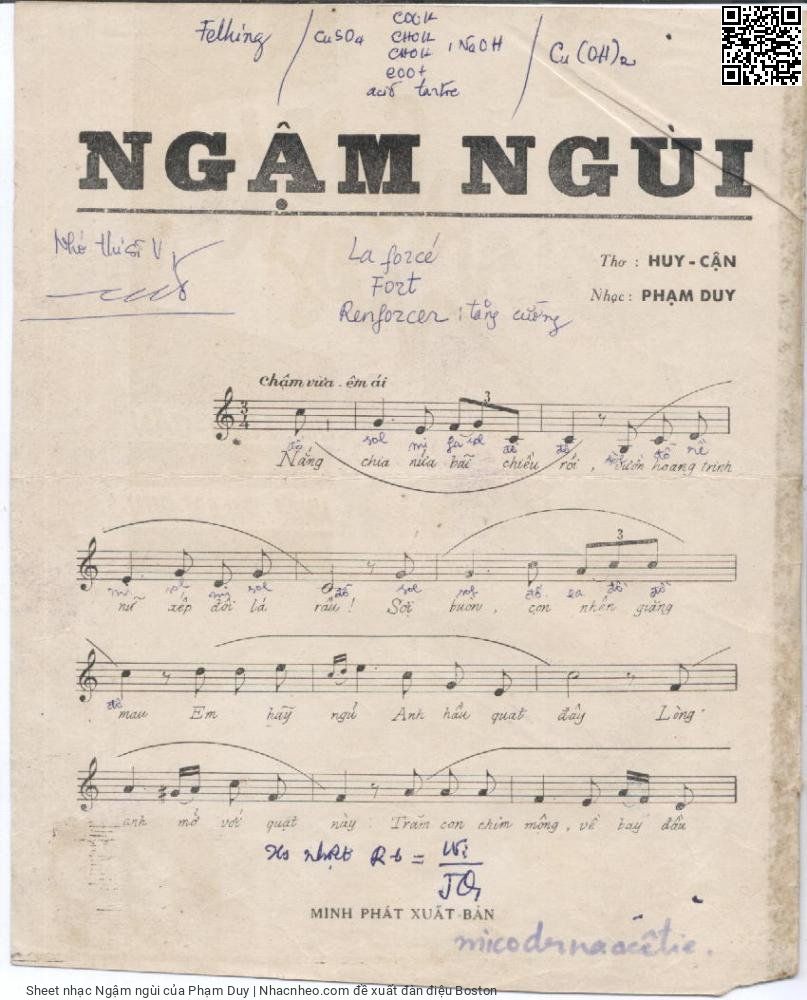 Page 2 of Sheet music PDF Ngậm ngùi - Phạm Duy