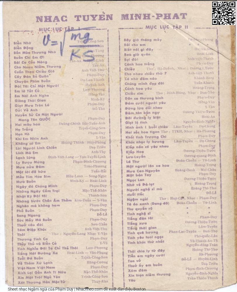 Page 4 of Sheet music PDF Ngậm ngùi - Phạm Duy