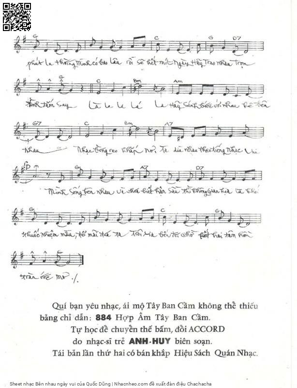 Page 3 of Sheet music PDF Bên nhau ngày vui - Quốc Dũng