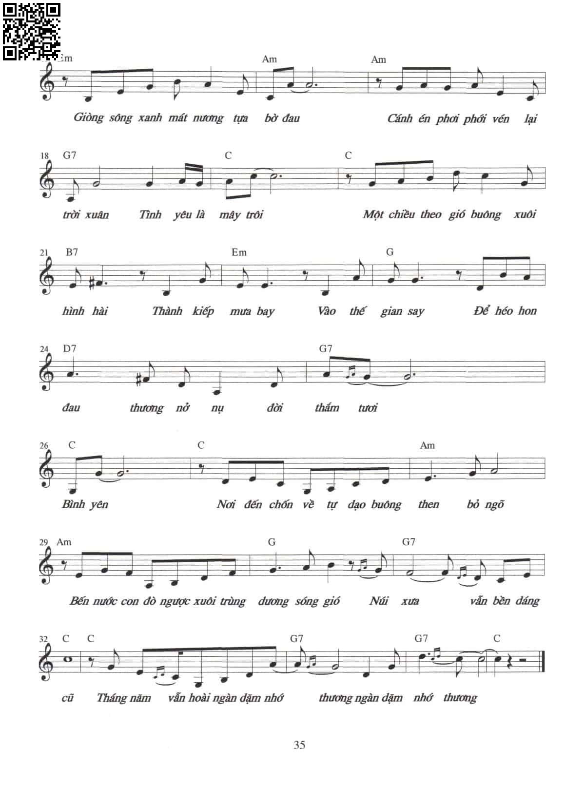Page 2 of Sheet music PDF Ngàn dặm nhớ con - Nguyễn Trương Hà Phương
