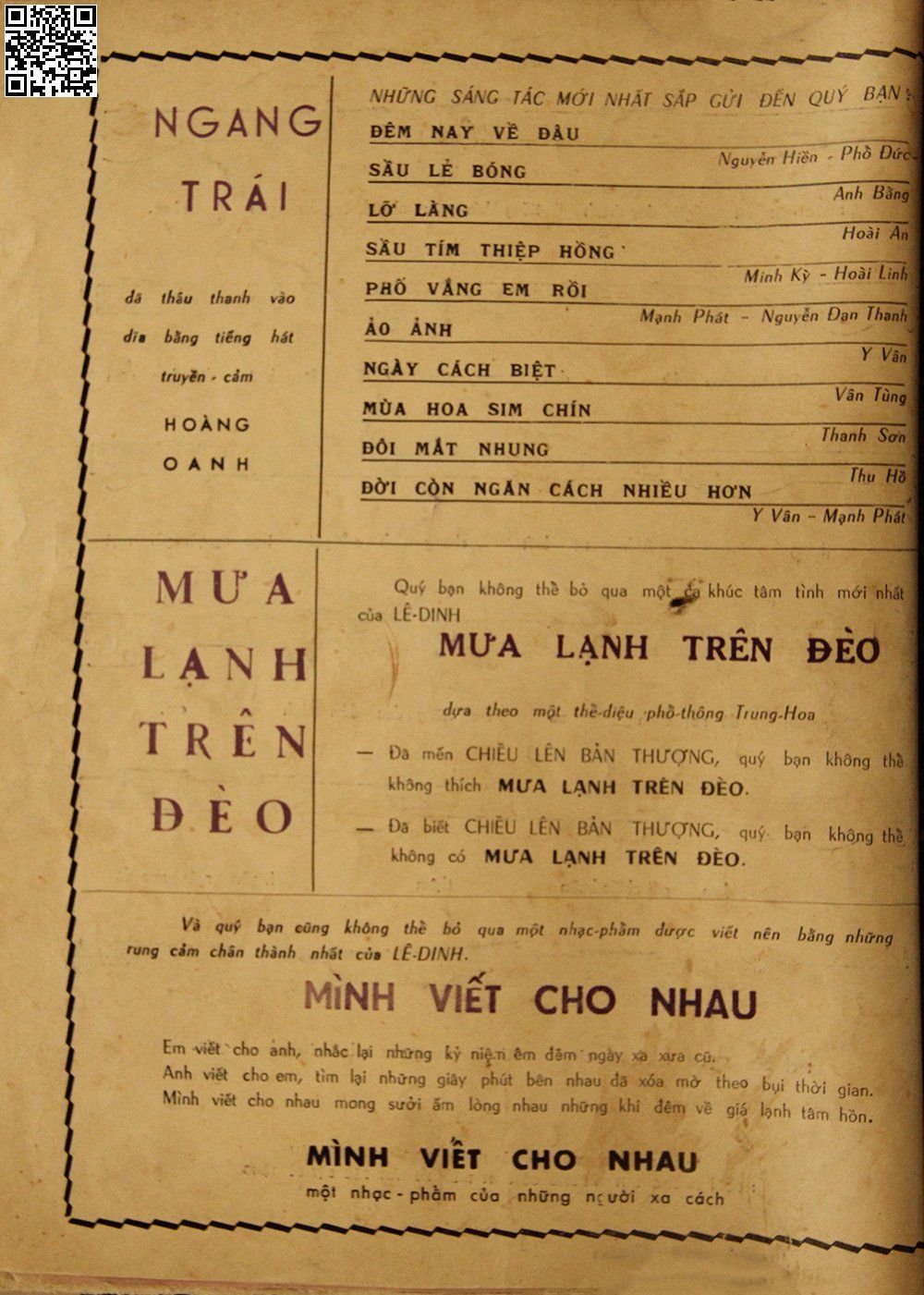 Page 4 of Sheet music PDF Ngang trái - Lê Dinh