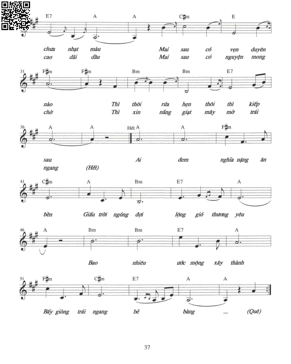 Page 2 of Sheet music PDF Ngang trái - Nguyễn Trương Hà Phương