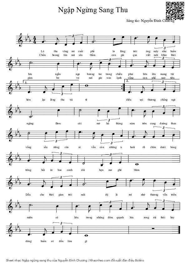 Sheet PDF of Ngập ngừng sang thu