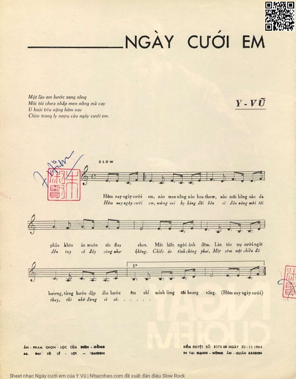 Page 2 of Sheet music PDF Ngày cưới em - Y Vũ