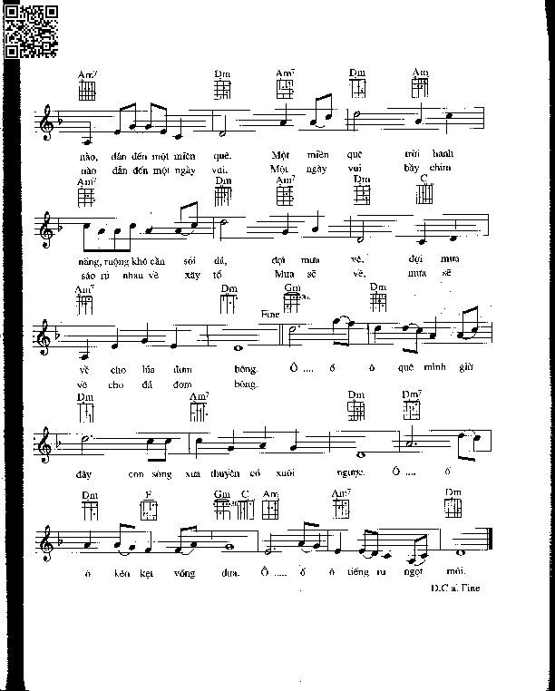 Page 2 of Sheet music PDF Ngày đá đơm bông - Nhật Ngân
