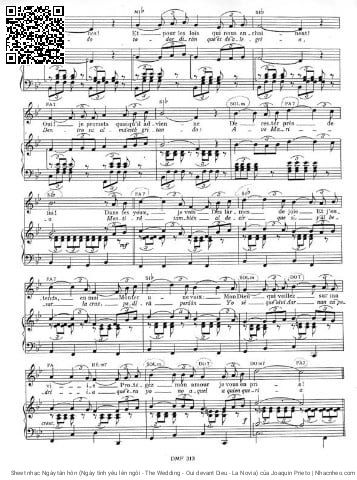 Page 4 of Sheet music PDF Ngày tân hôn (Ngày tình yêu lên ngôi - The Wedding - Oui devant Dieu - La Novia) - Joaquin Prieto
