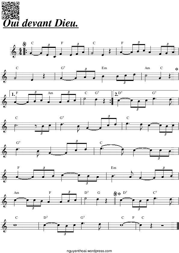 Page 6 of Sheet music PDF Ngày tân hôn (Ngày tình yêu lên ngôi - The Wedding - Oui devant Dieu - La Novia) - Joaquin Prieto