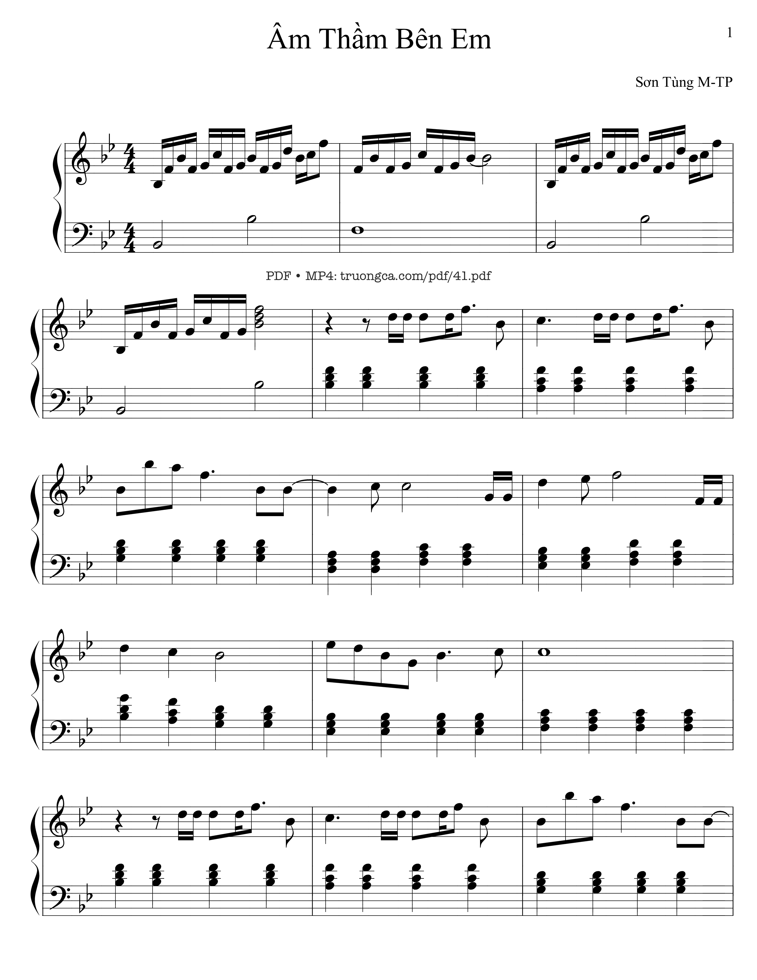 Page 2 of Sheet music PDF Âm thầm bên em - Sơn Tùng M-TP