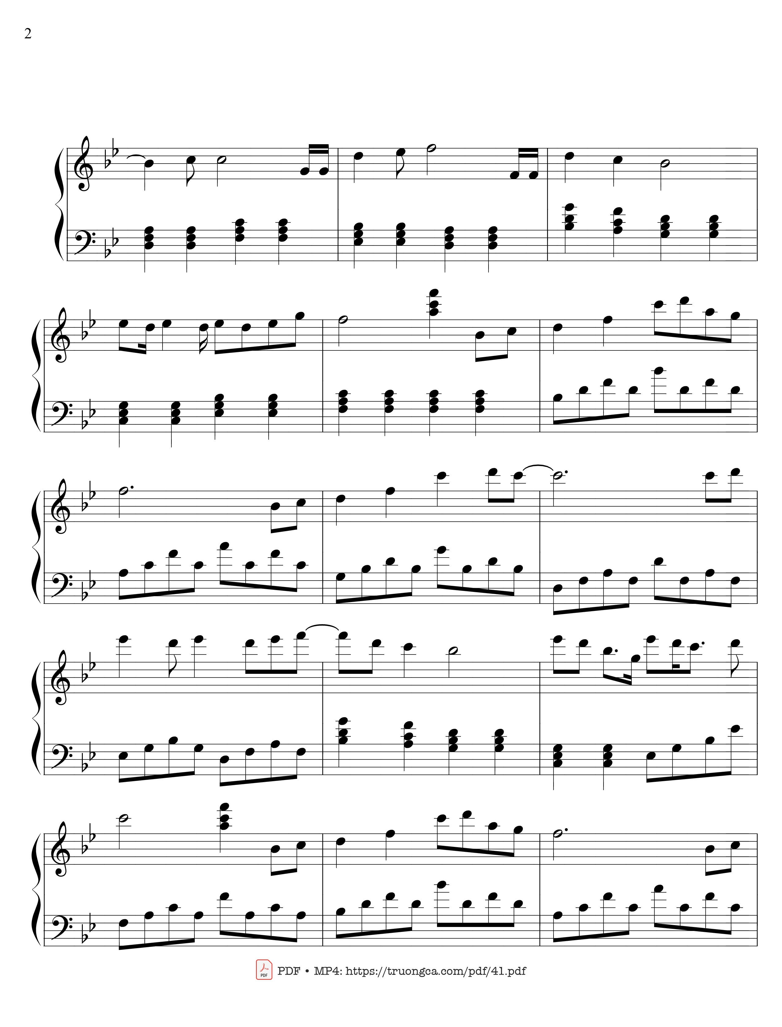 Page 3 of Sheet music PDF Âm thầm bên em - Sơn Tùng M-TP