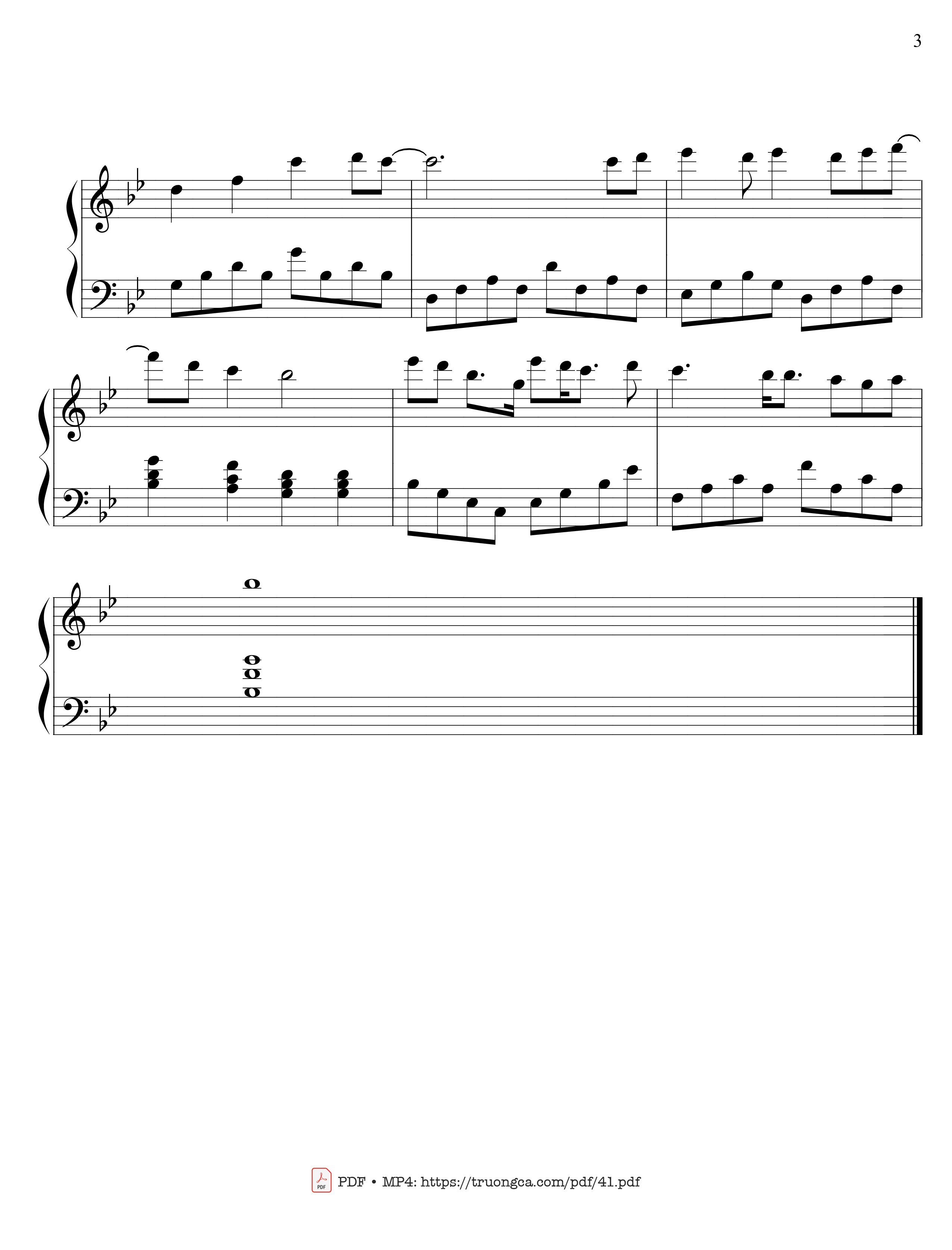 Page 4 of Sheet music PDF Âm thầm bên em - Sơn Tùng M-TP
