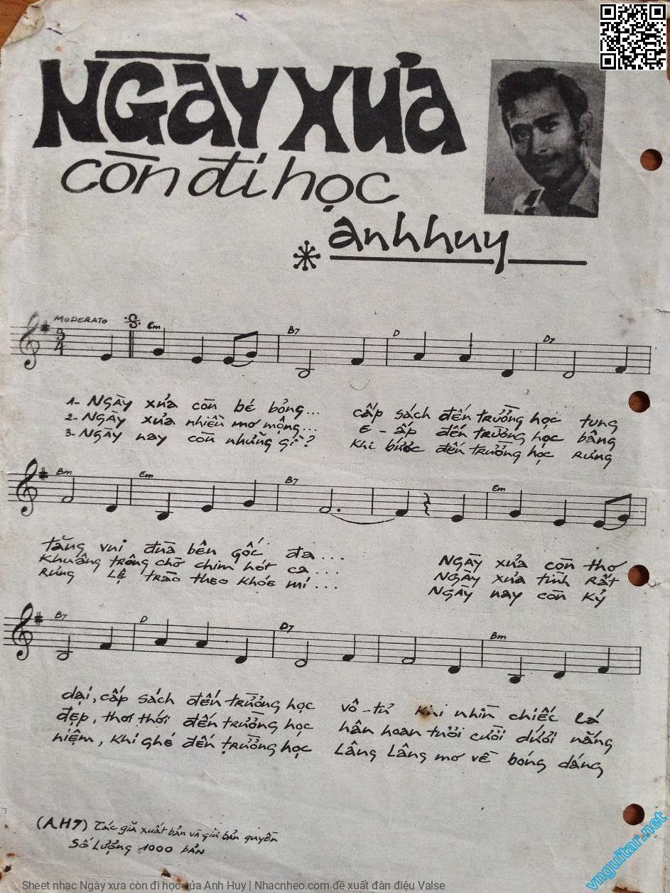 Page 2 of Sheet music PDF Ngày xưa còn đi học - Anh Huy