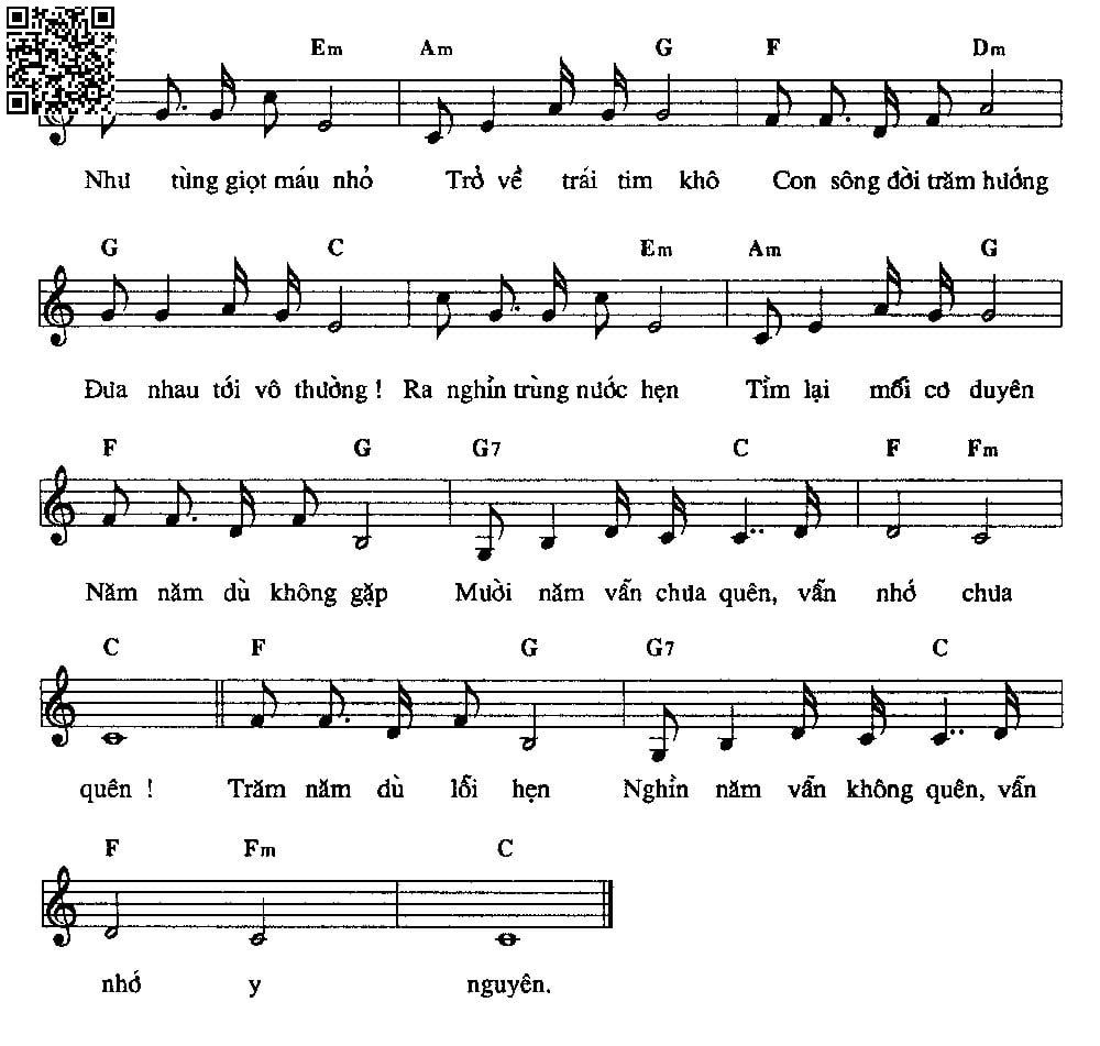 Page 2 of Sheet music PDF Nghìn năm vẫn chưa quên - Phạm Duy