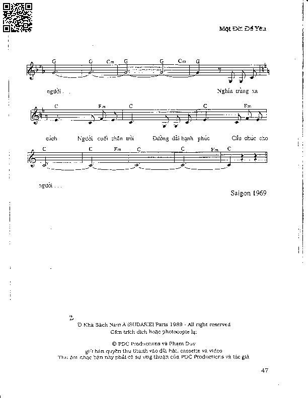Page 4 of Sheet music PDF Nghìn trùng xa cách - Phạm Duy