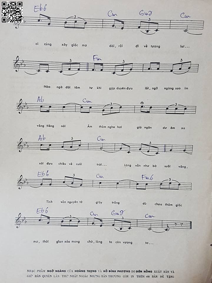 Page 3 of Sheet music PDF Ngỡ ngàng - Hoàng Trọng