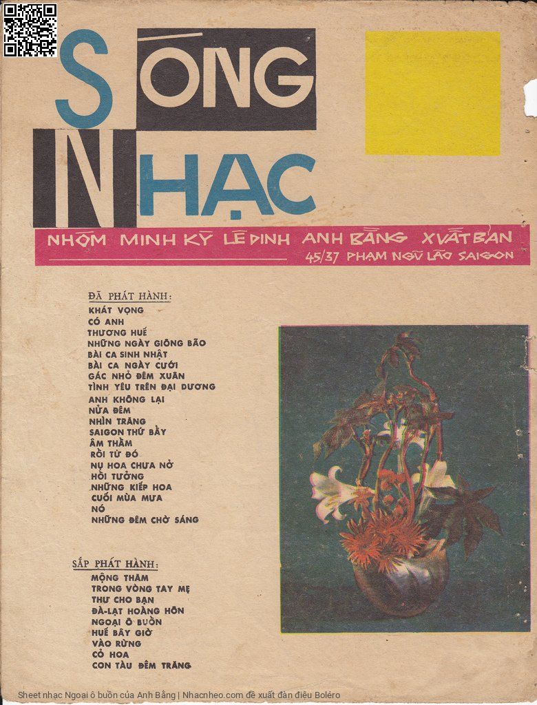 Page 4 of Sheet music PDF Ngoại ô buồn - Anh Bằng