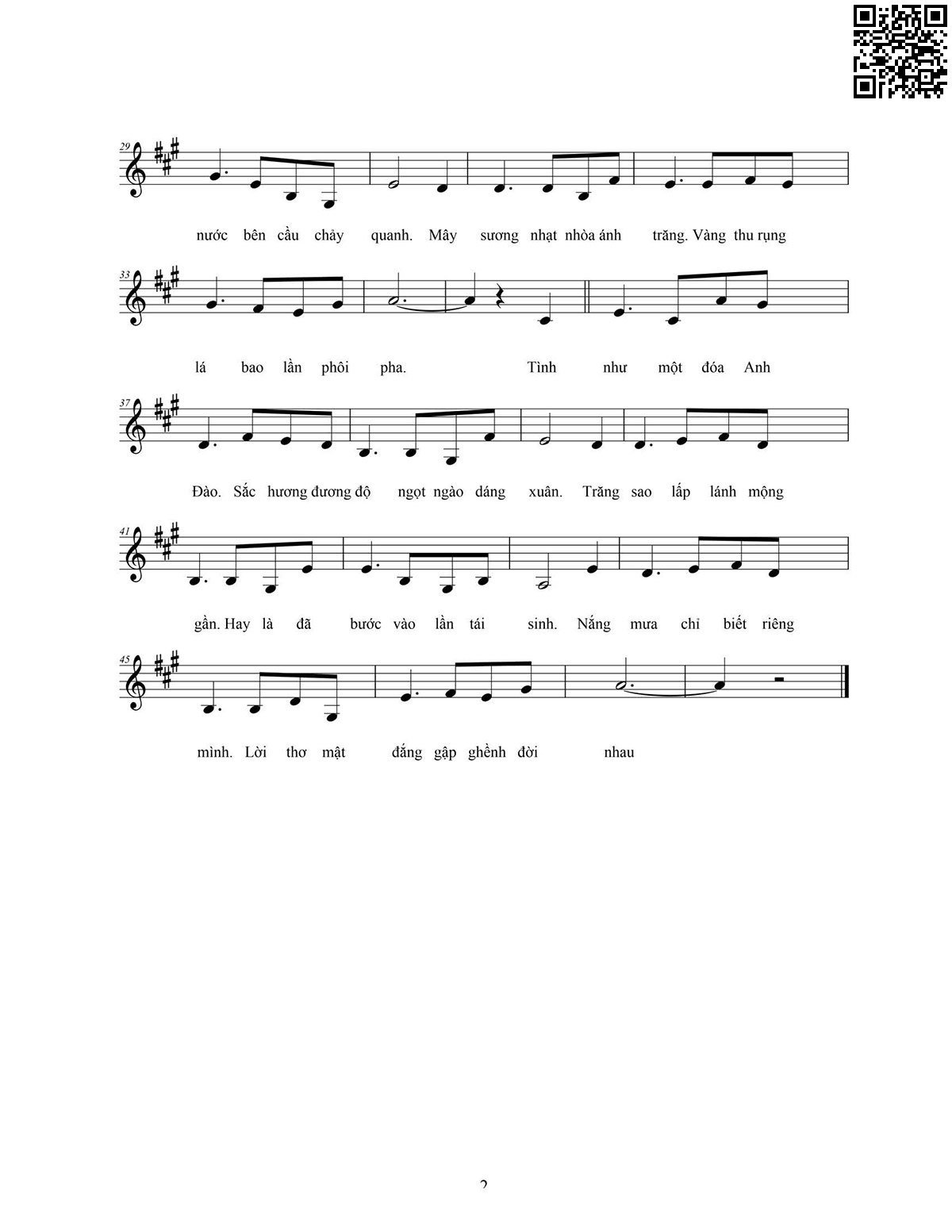 Page 2 of Sheet music PDF Ngọc ngà phôi pha - Vi Tuấn Đại