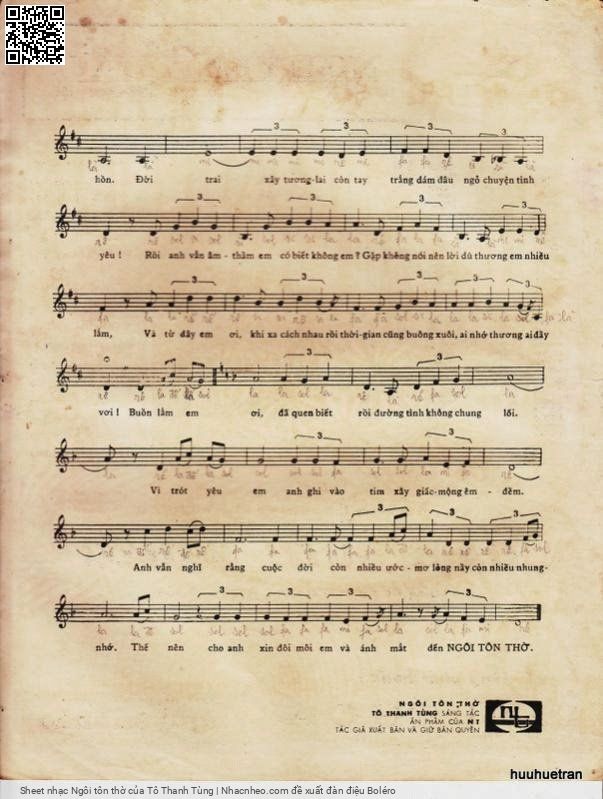 Page 3 of Sheet music PDF Ngôi tôn thờ - Tô Thanh Tùng