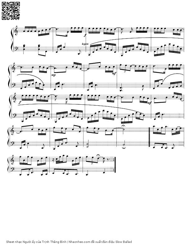 Page 2 of Sheet music PDF Người ấy - Trịnh Thăng Bình