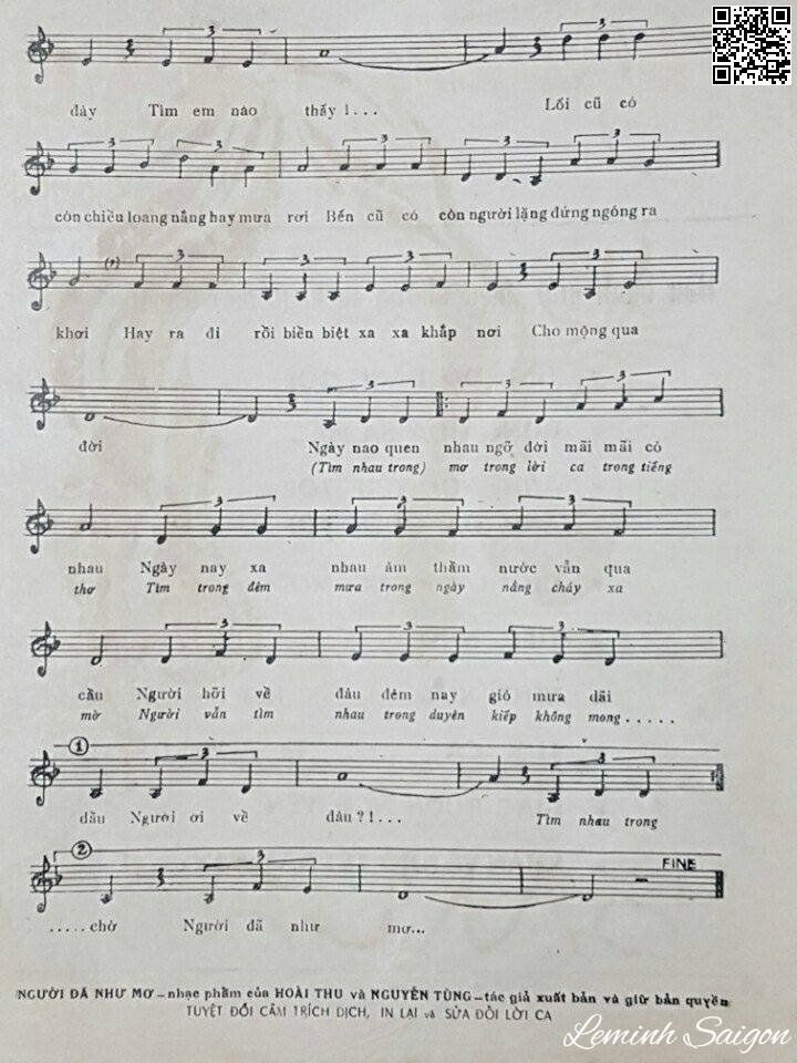 Page 3 of Sheet music PDF Người đã như mơ - Sông Trà