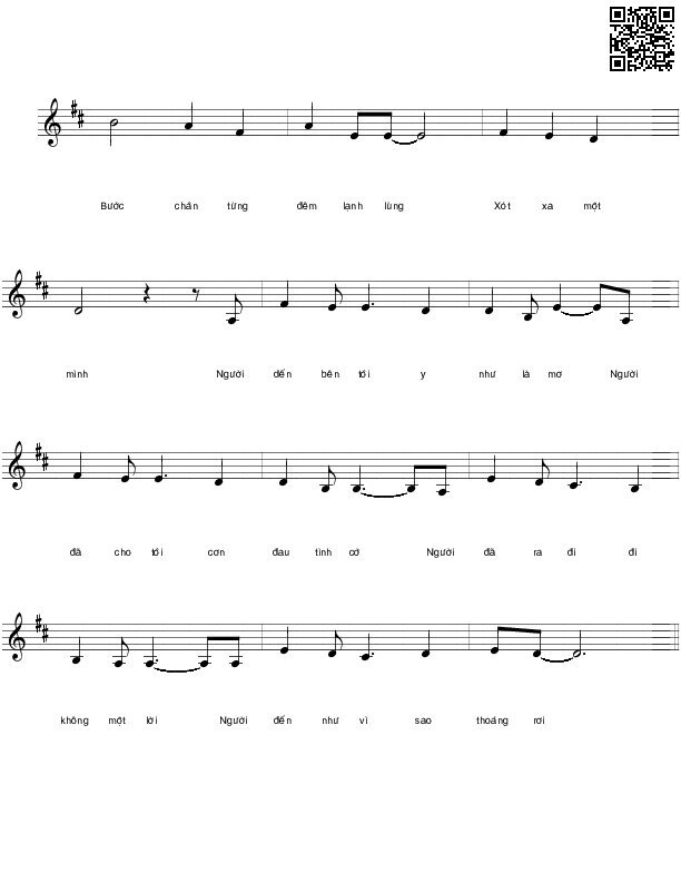 Page 2 of Sheet music PDF Người đến rồi đi - Nhật Ngân